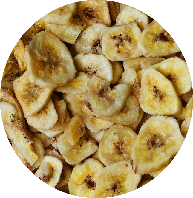Chips de banane torréfiées à l'huile de coco !